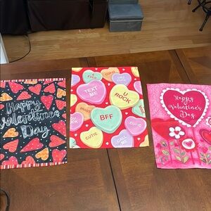Valentine's Day Decorative Mini Flag (Set of 3)
